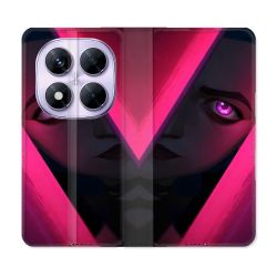 Housse Cuir Portefeuille Pour Xiaomi Redmi Note 14 PRO 5G Arcane Jinx Rose