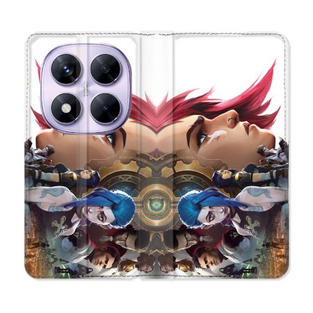 Housse Cuir Portefeuille Pour Xiaomi Redmi Note 14 PRO 5G Arcane Jinx Sœur