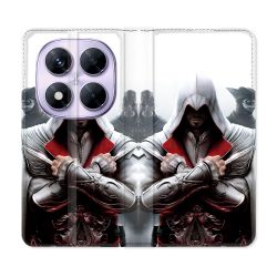 Housse Cuir Portefeuille Pour Xiaomi Redmi Note 14 PRO 5G Assassin Creed Mask
