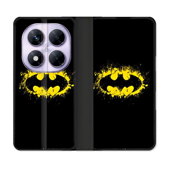 Housse Cuir Portefeuille Pour Xiaomi Redmi Note 14 PRO 5G Batman Logo