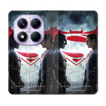 Housse Cuir Portefeuille Pour Xiaomi Redmi Note 14 PRO 5G Batman VS Superman