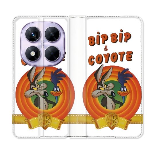 Housse Cuir Portefeuille Pour Xiaomi Redmi Note 14 PRO 5G Bip Bip Coyote