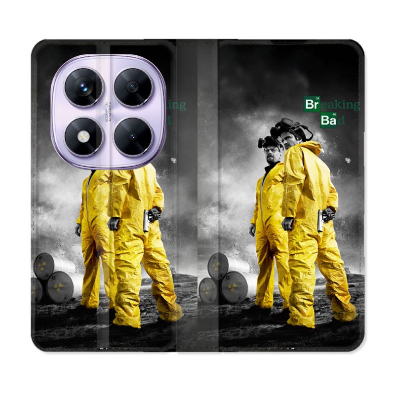 Housse Cuir Portefeuille Pour Xiaomi Redmi Note 14 PRO 5G Breaking Bad Affiche