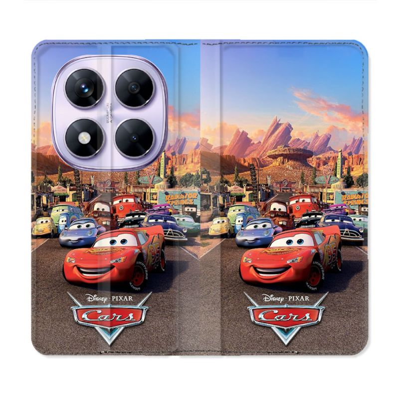 Housse Cuir Portefeuille Pour Xiaomi Redmi Note 14 PRO 5G Cars Affiche