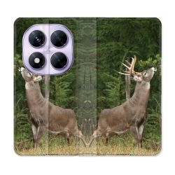 Housse Cuir Portefeuille Pour Xiaomi Redmi Note 14 PRO 5G Chasse Cerf