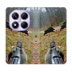 Housse Cuir Portefeuille Pour Xiaomi Redmi Note 14 PRO 5G Chasse Vision Tir