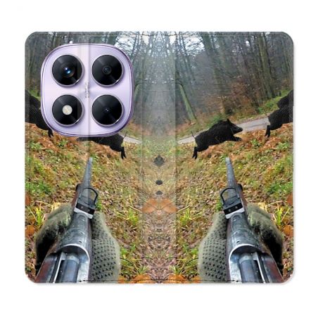 Housse Cuir Portefeuille Pour Xiaomi Redmi Note 14 PRO 5G Chasse Vision Tir