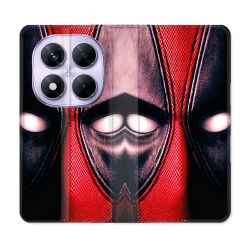 Housse Cuir Portefeuille Pour Xiaomi Redmi Note 14 PRO 5G Deadpool Yeux