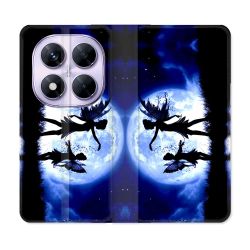 Housse Cuir Portefeuille Pour Xiaomi Redmi Note 14 PRO 5G Fantastique Fee Lune