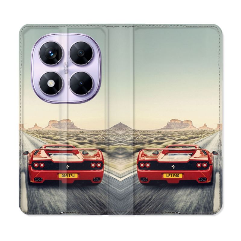 Housse Cuir Portefeuille Pour Xiaomi Redmi Note 14 PRO 5G Ferrari F50