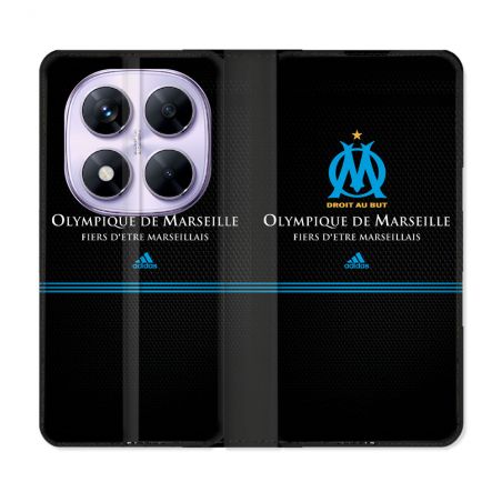 Housse Cuir Portefeuille Pour Xiaomi Redmi Note 14 PRO 5G Olympique Marseille OM Fier etre Marseillais