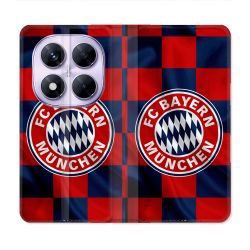 Housse Cuir Portefeuille Pour Xiaomi Redmi Note 14 PRO 5G Foot Bayern Munich Carreaux
