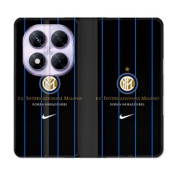 Housse Cuir Portefeuille Pour Xiaomi Redmi Note 14 PRO 5G Foot Inter Milan