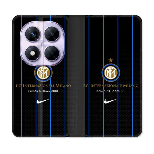 Housse Cuir Portefeuille Pour Xiaomi Redmi Note 14 PRO 5G Foot Inter Milan