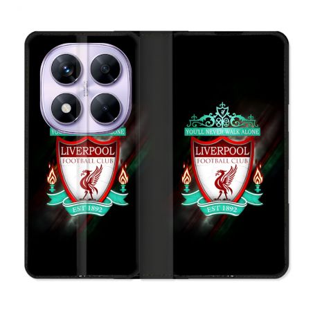 Housse Cuir Portefeuille Pour Xiaomi Redmi Note 14 PRO 5G Foot Liverpool