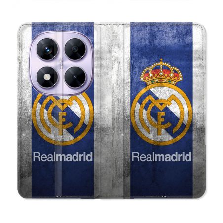 Housse Cuir Portefeuille Pour Xiaomi Redmi Note 14 PRO 5G Foot Real Madrid