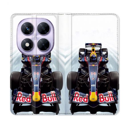 Housse Cuir Portefeuille Pour Xiaomi Redmi Note 14 PRO 5G Formule 1 F1 Red Bull