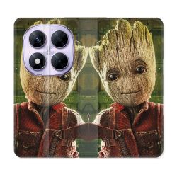 Housse Cuir Portefeuille Pour Xiaomi Redmi Note 14 PRO 5G Groot Vert