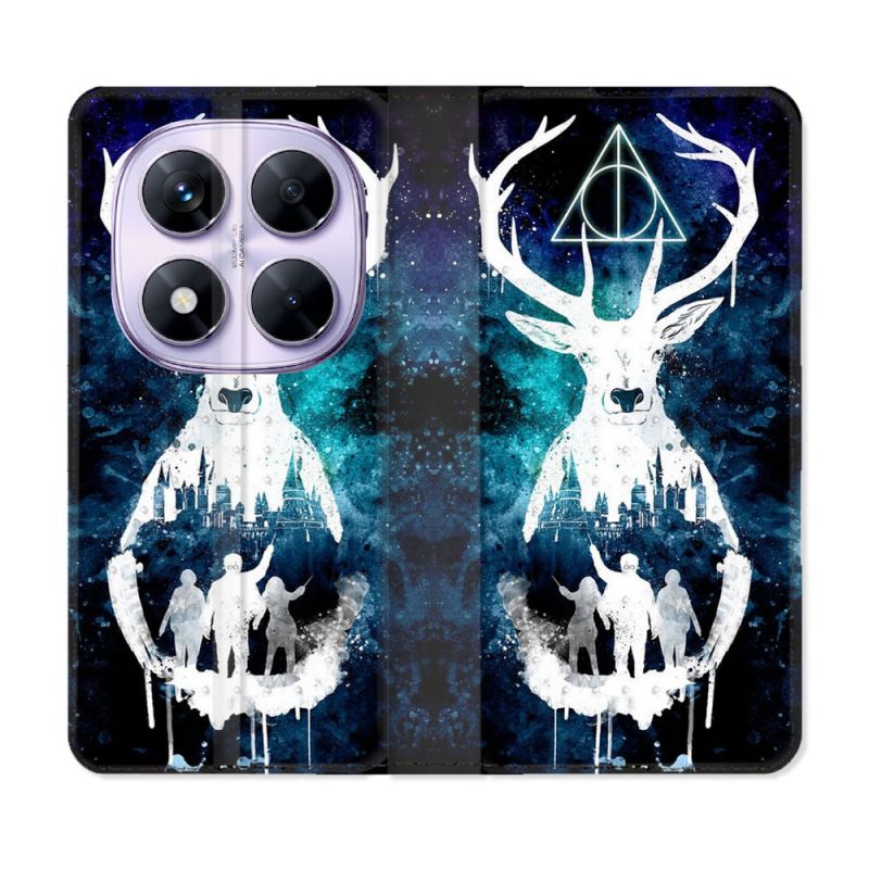 Housse Cuir Portefeuille Pour Xiaomi Redmi Note 14 PRO 5G Harry Potter Patronome