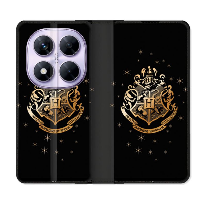 Housse Cuir Portefeuille Pour Xiaomi Redmi Note 14 PRO 5G Harry Potter Poudlard