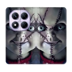 Housse Cuir Portefeuille Pour Xiaomi Redmi Note 14 PRO 5G Horreur Chucky Cicatrice