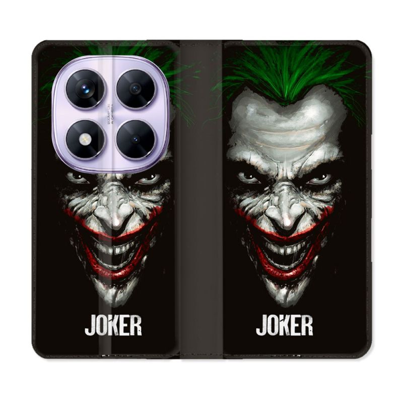 Housse Cuir Portefeuille Pour Xiaomi Redmi Note 14 PRO 5G Joker Noir