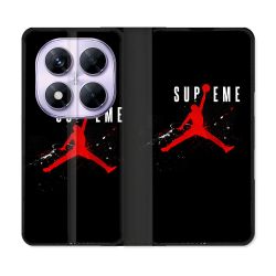 Housse Cuir Portefeuille Pour Xiaomi Redmi Note 14 PRO 5G Jordan Supreme Noir