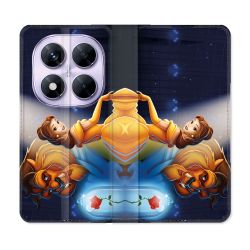 Housse Cuir Portefeuille Pour Xiaomi Redmi Note 14 PRO 5G La Belle et La Bête