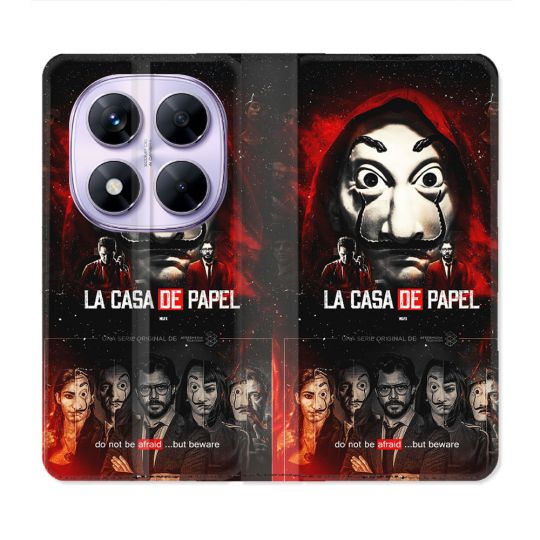 Housse Cuir Portefeuille Pour Xiaomi Redmi Note 14 PRO 5G La Casa De Papel