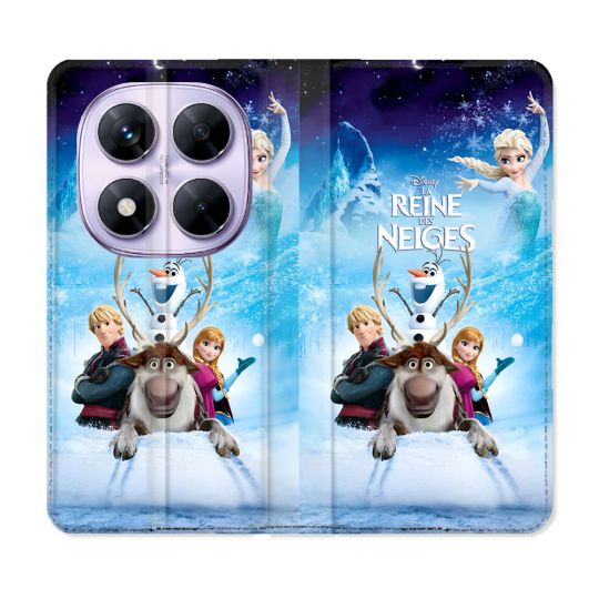 Housse Cuir Portefeuille Pour Xiaomi Redmi Note 14 PRO 5G La Reine Des Neiges