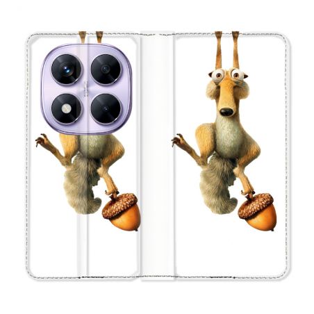 Housse Cuir Portefeuille Pour Xiaomi Redmi Note 14 PRO 5G L'âge de Glace Scratch Suspendu