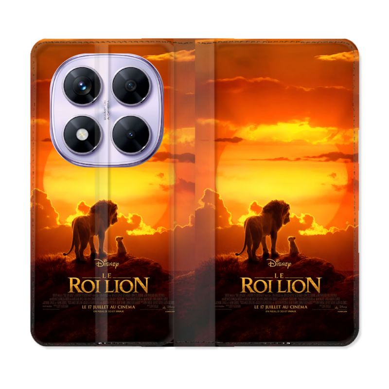 Housse Cuir Portefeuille Pour Xiaomi Redmi Note 14 PRO 5G Le Roi Lion Affiche