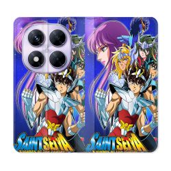 Housse Cuir Portefeuille Pour Xiaomi Redmi Note 14 PRO 5G Les Chevaliers Du Zodiaque