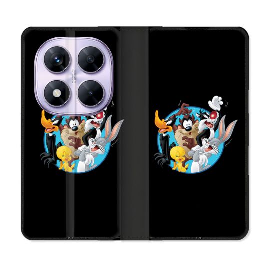Housse Cuir Portefeuille Pour Xiaomi Redmi Note 14 PRO 5G Looney Tunes