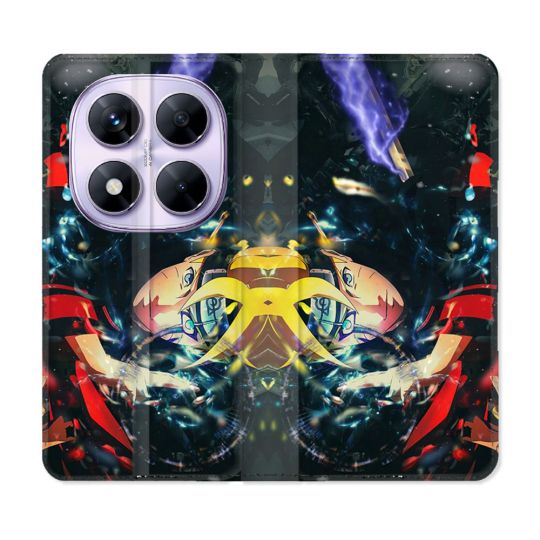 Housse Cuir Portefeuille Pour Xiaomi Redmi Note 14 PRO 5G Manga Boruto Eclair