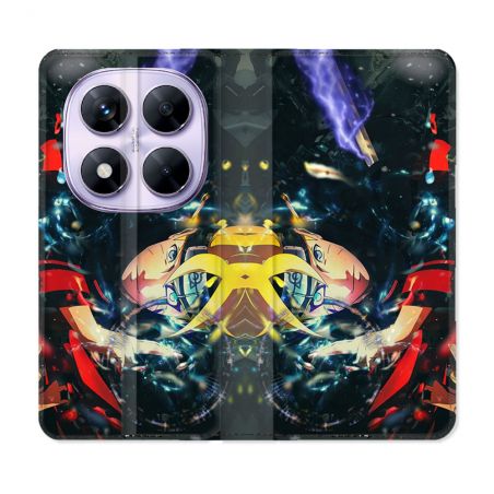 Housse Cuir Portefeuille Pour Xiaomi Redmi Note 14 PRO 5G Manga Boruto Eclair