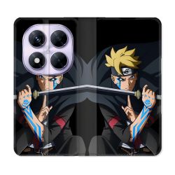 Housse Cuir Portefeuille Pour Xiaomi Redmi Note 14 PRO 5G Manga Boruto Tatouage
