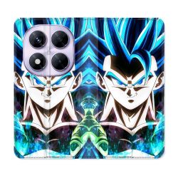 Housse Cuir Portefeuille Pour Xiaomi Redmi Note 14 PRO 5G Manga Dragon Ball Gogeta Visage