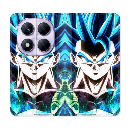 Housse Cuir Portefeuille Pour Xiaomi Redmi Note 14 PRO 5G Manga Dragon Ball Gogeta Visage