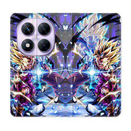 Housse Cuir Portefeuille Pour Xiaomi Redmi Note 14 PRO 5G Manga Dragon Ball Sangohan Duo