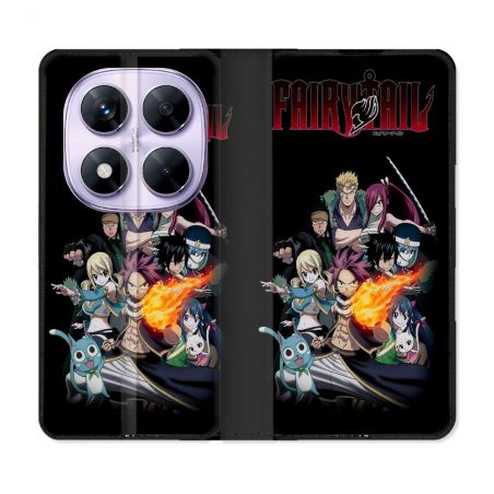 Housse Cuir Portefeuille Pour Xiaomi Redmi Note 14 PRO 5G Manga Fairy Tail Logo Team