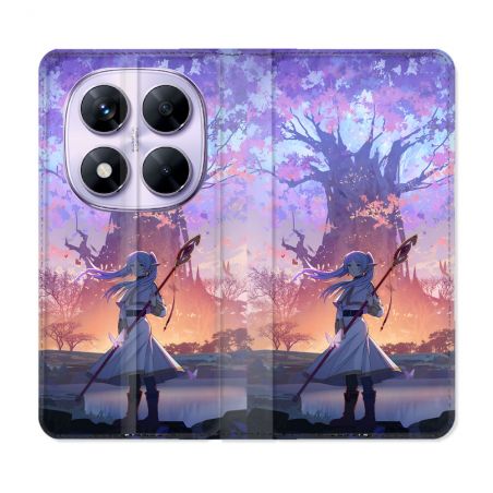 Housse Cuir Portefeuille Pour Xiaomi Redmi Note 14 PRO 5G Manga Frieren