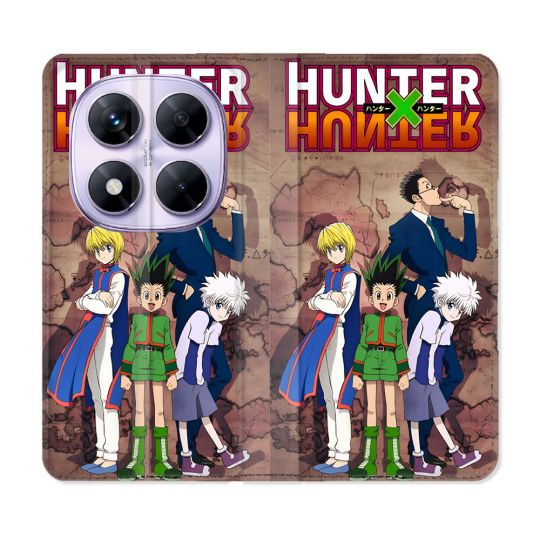 Housse Cuir Portefeuille Pour Xiaomi Redmi Note 14 PRO 5G Manga Hunter X Hunter Vintage