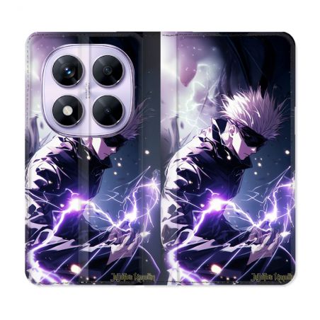 Housse Cuir Portefeuille Pour Xiaomi Redmi Note 14 PRO 5G Manga Jujutsu Kaisen Gojo Saturo