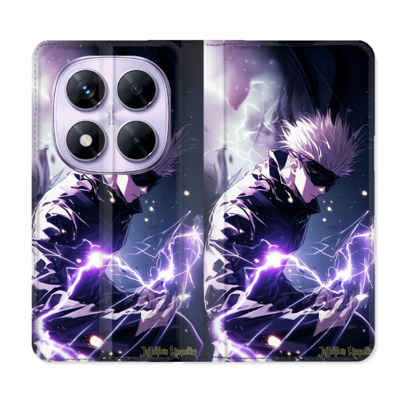 Housse Cuir Portefeuille Pour Xiaomi Redmi Note 14 PRO 5G Manga Jujutsu Kaisen Gojo Saturo