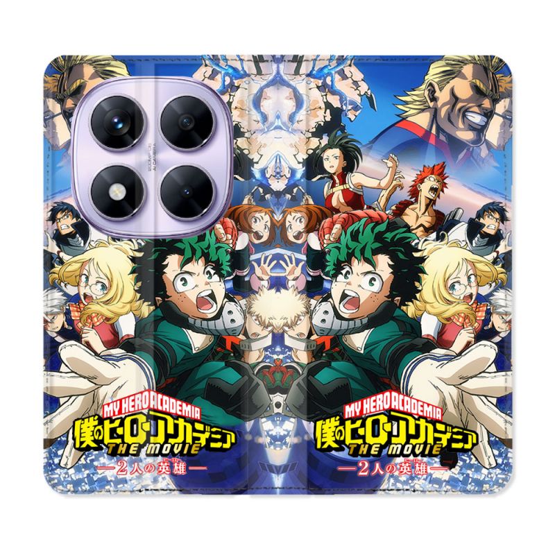 Housse Cuir Portefeuille Pour Xiaomi Redmi Note 14 PRO 5G Manga My Hero Academia Affiche