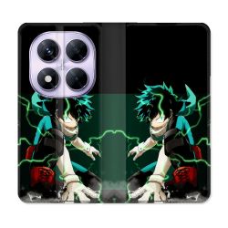 Housse Cuir Portefeuille Pour Xiaomi Redmi Note 14 PRO 5G Manga My Hero Academia Deku