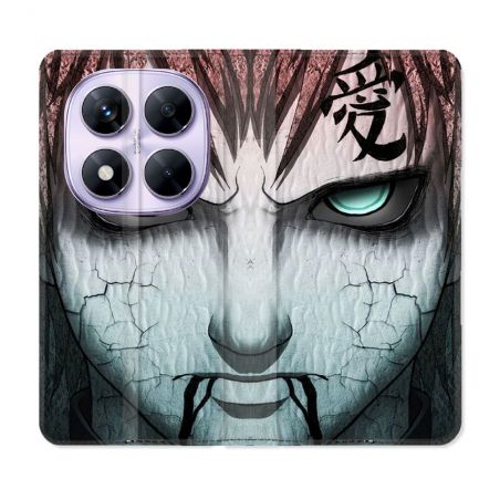 Housse Cuir Portefeuille Pour Xiaomi Redmi Note 14 PRO 5G Manga Naruto Gaara