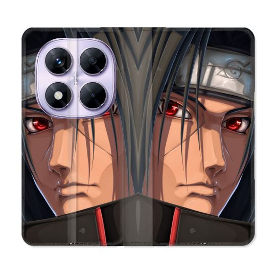 Housse Cuir Portefeuille Pour Xiaomi Redmi Note 14 PRO 5G Manga Naruto Itachi Visage