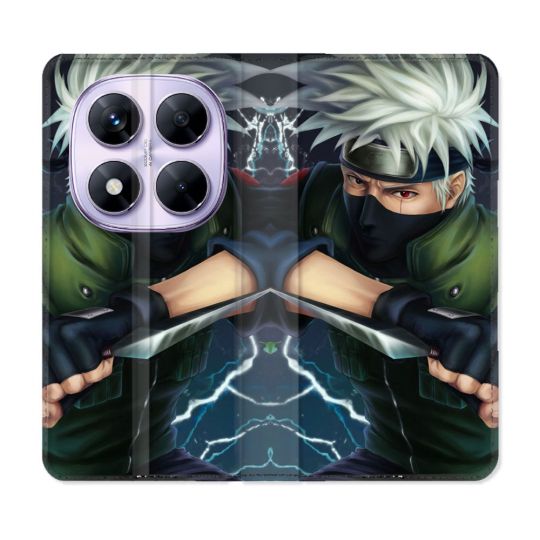 Housse Cuir Portefeuille Pour Xiaomi Redmi Note 14 PRO 5G Manga Naruto Kakashi